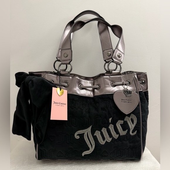 Juicy Couture Handbags - Juicy Couture DayDreamer Vintage Dreams Tote Bag Black Liquorice/ Gunmetal NWT